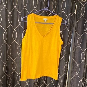 J. Crew mustard Yellow Tank Top size small